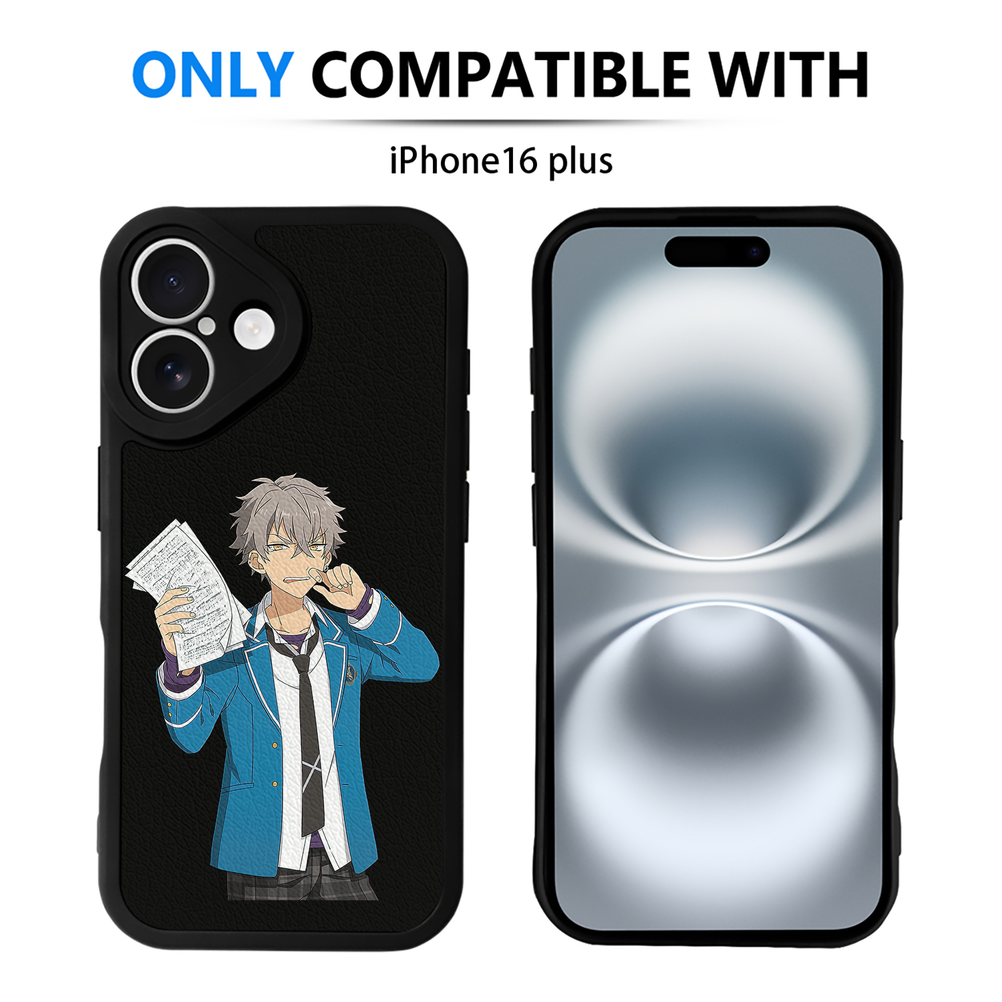 （画像用） あんさんぶるスターズ! Ensemble Stars 【iPhone 16シリーズ対応】シリコンスマホケース（レザー調） 材質：シリコン